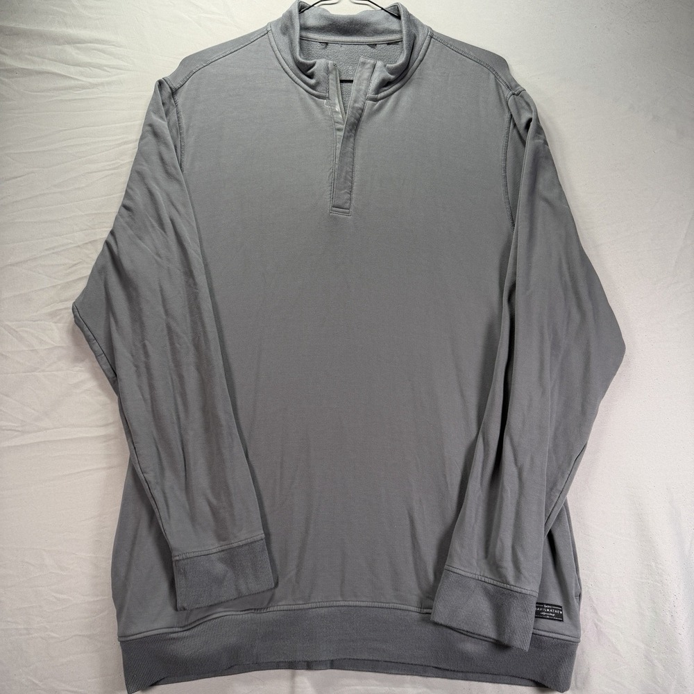 Travis Mathew 1/4 Zip Pullover Mens 2XL Gray Stretch Quarter Performance Golf